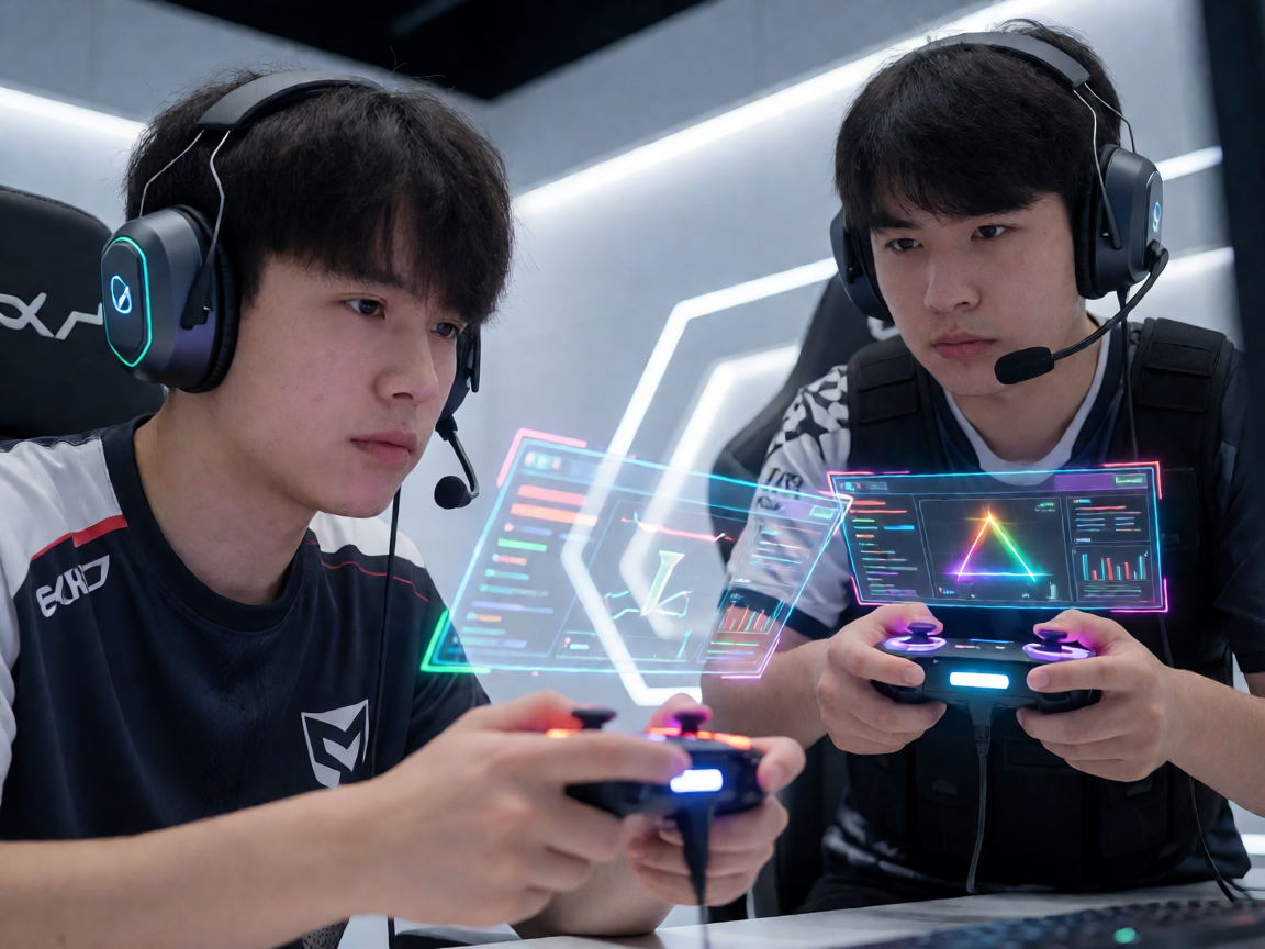 电子竞技赛场选手对抗